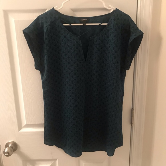 Green/Black tunic top - Picture 1 of 3